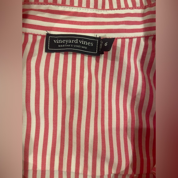 Pink striped Vineyard Vines Button Down Shirt - Picture 4 of 4